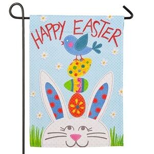 Garden Flag Easter Bunny Spring Lawn Decor Garden Flag Multicolor 12.5 x 18 inch